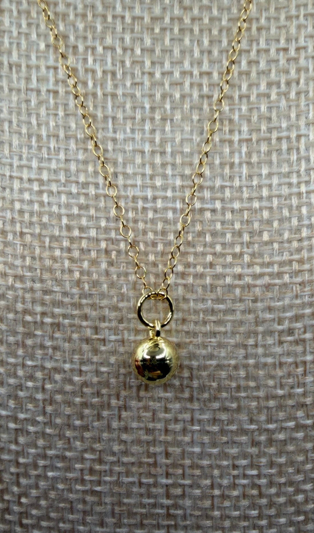 The Little Orb Necklace | 16” | Gold Filled