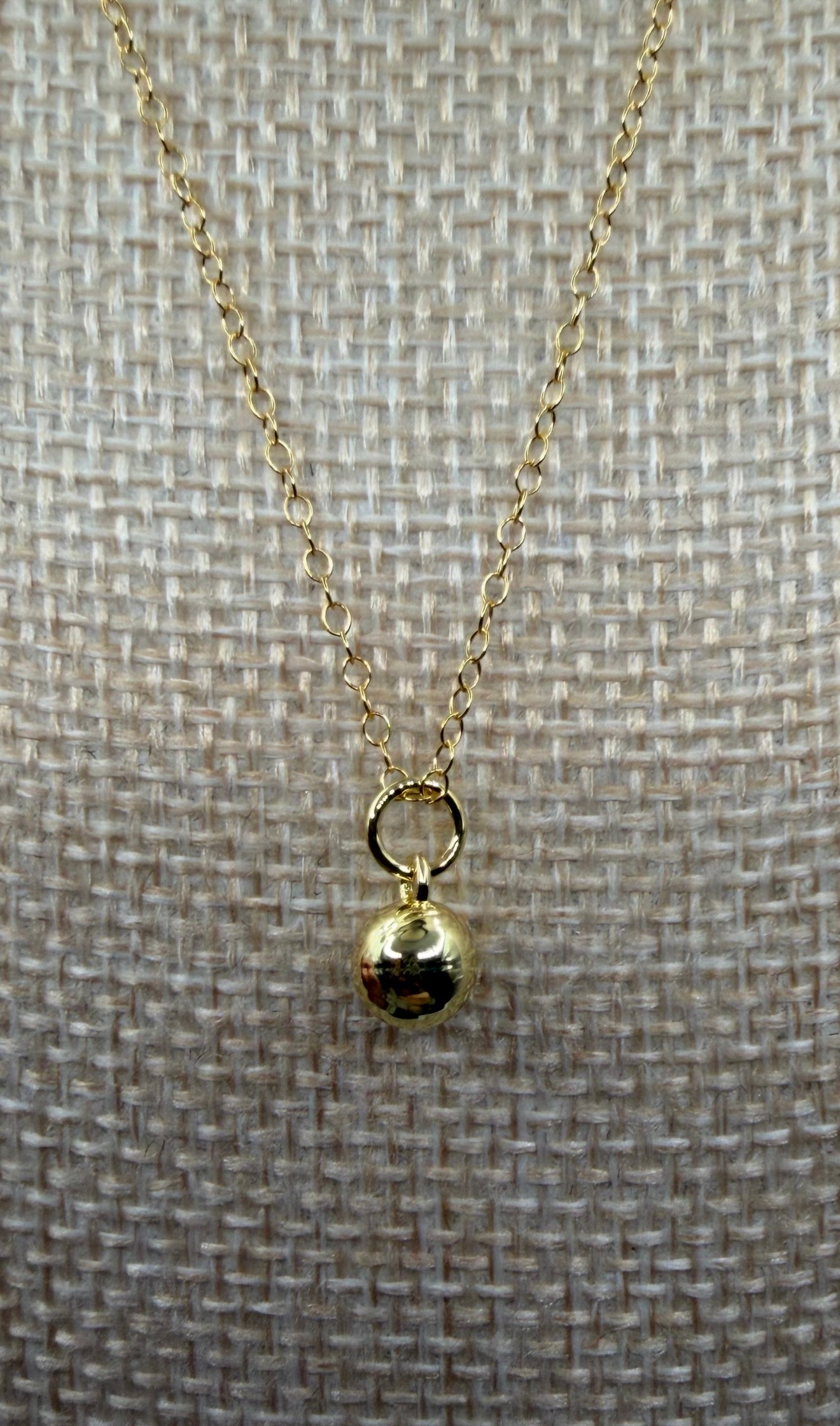 The Little Orb Necklace | 16” | Gold Filled